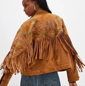 Nwt Free People Willa Western Bomber